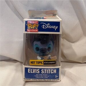 Funko X Disney Elvis Stitch Pocket Pop! Keychain NEW